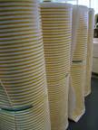 Rolls of striped coating